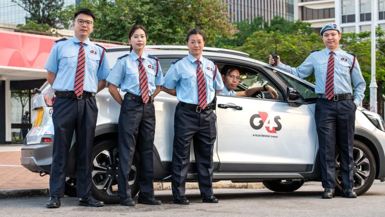security officers with patrol vehicle